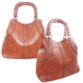 Bolsa de ombro Haodi Caramelo.