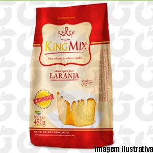 Mistura para Bolo de Laranja 450 Gramas KingMix