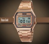 Relógio Digital SKMEI Moda Retrô Rosê