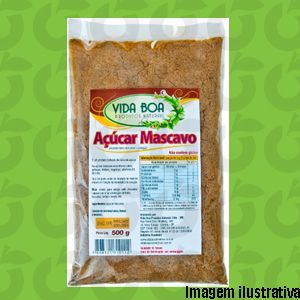 Açúcar Mascavo 500 Gramas Vida Boa