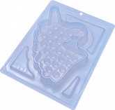 Forma de Silicone 3 Partes Pop It Unicórnio.