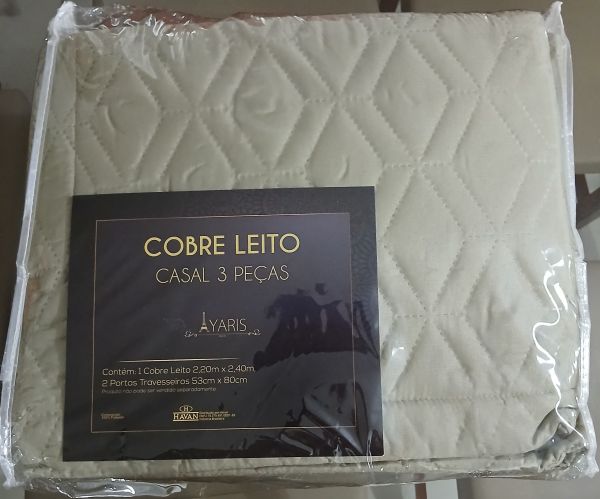 COBRE LEITO CASAL 3 PEÇAS YARIS (EXCLUSIVIDADE HAVAN)