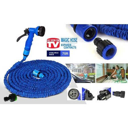 Mangueira Mágica Retrátil 37,5 Mts Gatilho 7 Jatos Flexível