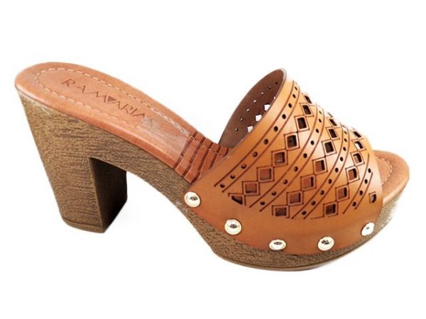 Tamanco Ramarim Light Plus Caramelo