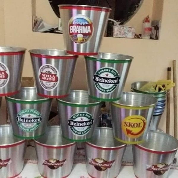 10 baldes cerveja de alumínio 9 litros