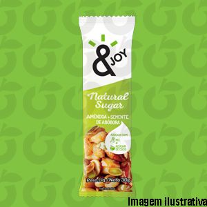 Barra &Joy Natural Sugar Amêndoa e Semente de Abóbora 12x30g Agtal