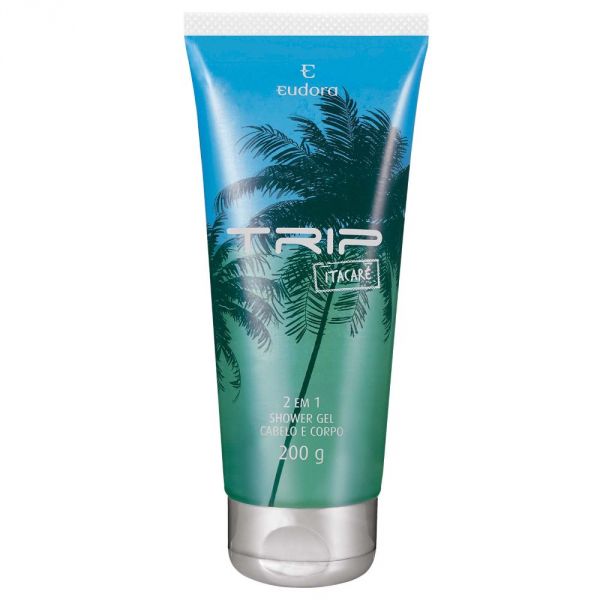 Shower Gel 2 em 1 Cabelo e Corpo Masculino Trip Itacaré Eudora