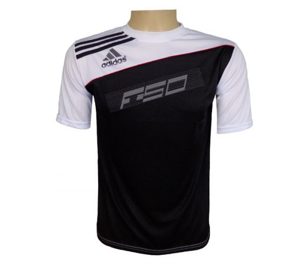 Camisa Adidas Dri Fit Preta e Branca MOD:76765 [1ª Linha]