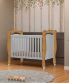 Berco Mini Cama Alvin Nature.Cinza J A Moveis