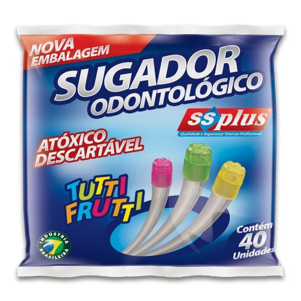 SUGADOR DE SALIVA DESCARTÁVEL SS PLUS