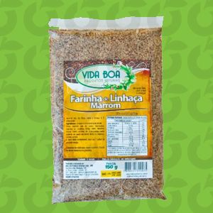Farinha de Linhaça Marrom 150 Gramas Vida Boa