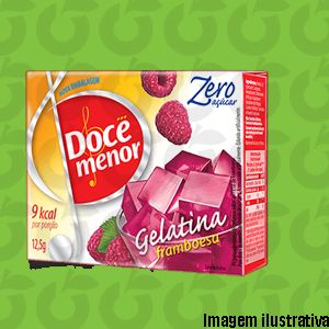 Gelatina Zero Açúcar Framboesa 12g Doce Menor