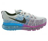 Tênis Nike Flyknit Air Max Cinza, Azul e Roxo 12135