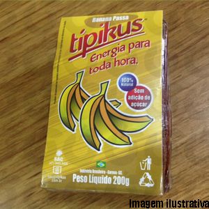 Banana Passa Zero 200 Gramas Tipikus