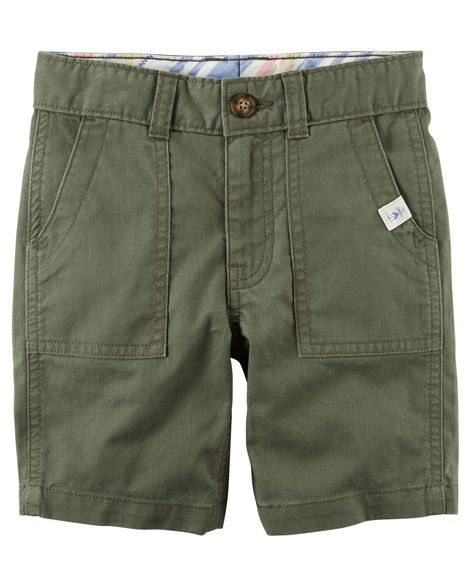 MB1831- Bermuda Carter's Herringbone Verde Oliva 24M (18-24meses)