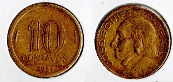 V201 - 0,10 1951 - Tiragem  15.561.00