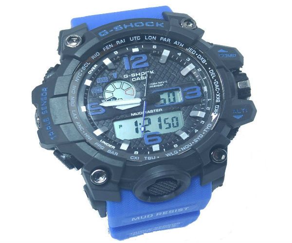 Relogio G Shock Mudmaster Azul Caixa Preta