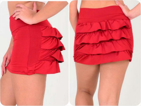 Short saia babadinho modelo Juju