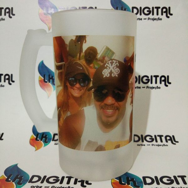 #001 caneca de vidro jateada 475ml