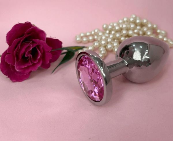 PLUG ANAL P JOIA ROSA 7 X 2,8CM