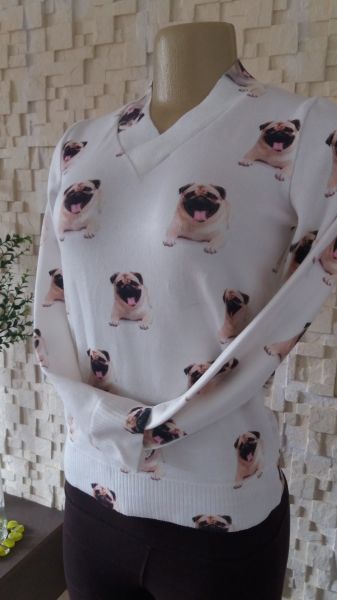 Blusa Tricot Pug