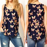 Blusas Soltas Borboletas