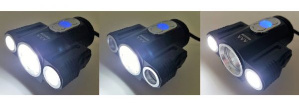 Farol recarregável para bicicleta modelo 535