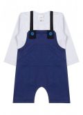 Conjunto Infantil Jardineira Royal