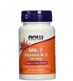 NOW MK-7 Vitamin K-2 100 mcg,60 Veg Capsules