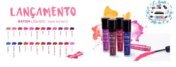 Batom Líquido Mori Makeup KIT 10