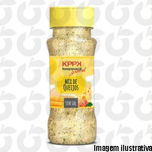 Tempero Gourmet Mix de Queijos Zero Sal 55 Gramas Keeppack