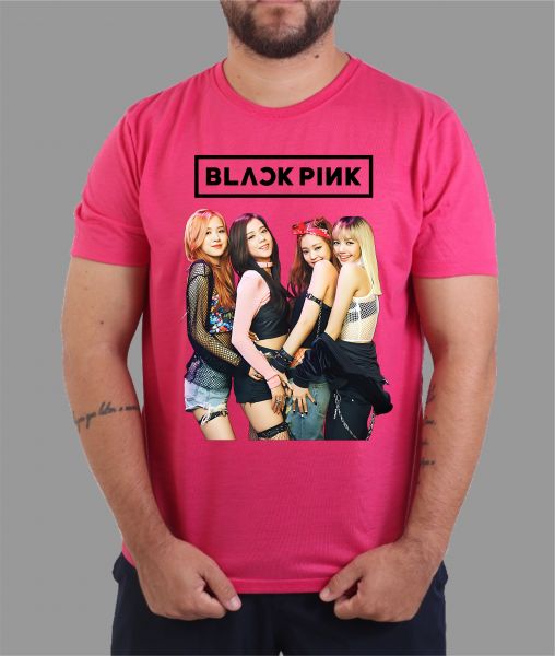 Camiseta Banda K-Pop Coreana Black pink