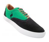 Tênis Polo Ralph Lauren Vaugh Preto e Turquesa