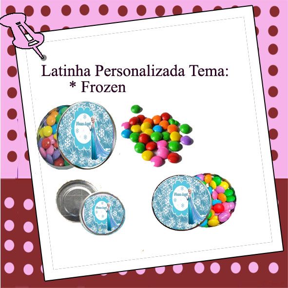 Latinha Personalizada Frozen