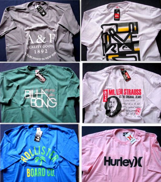 20-CAMISETAS BÁSICAS ESTAMPADAS - grifes famosas