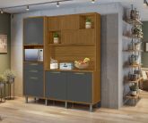 Loft Cozinha Imperatriz 6P2G Freijo.Grafite Nesher