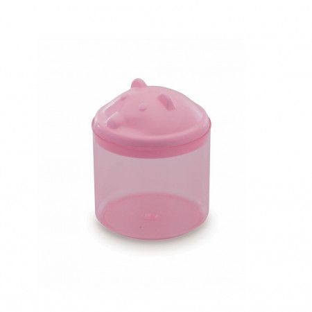 Porta Cotonete/Algodão Urso Rosa - Adoleta