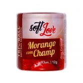 Bolinha explosiva morango com champanhe