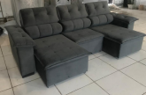 Sofá retrátil e reclinável 2.90 mts