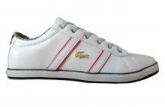 Sapatênis Lacoste Branco e Vermelho