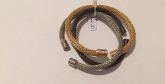Trio Braceletes - Dourado, Prata e  Ródio Negro