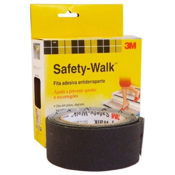 FITA ANTIDERRAPANTE SAFETY-WALK 50MMX5M PRETA 3M