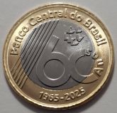 1 Real 2025 FC 60 Anos Banco Central