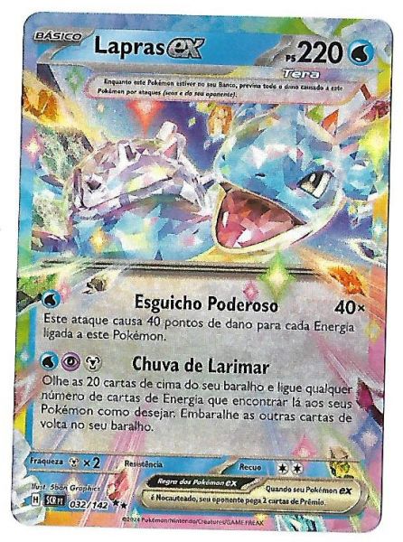Pokemon Lapras EX Escarlate e Violeta Coroa Estelar