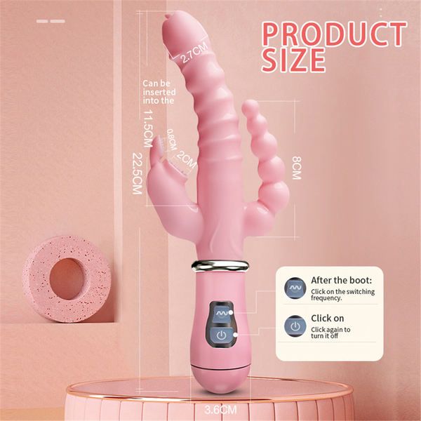 Vibrador Ponto G 3 x 1  12 modos Luxo