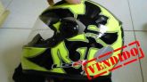 Capacete Ls2 F358 Warrior, Amarelo