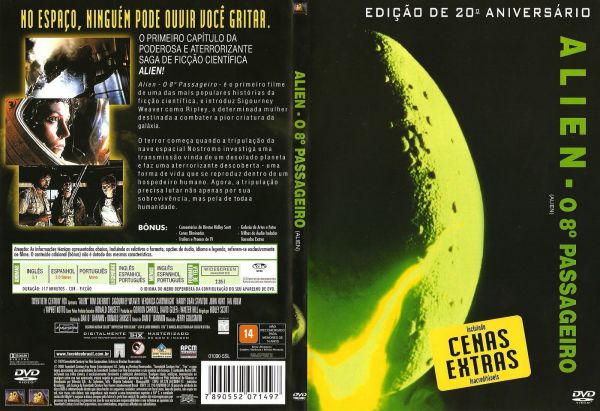 Dvd Alien O 8 Passageiro Loja Cabanascuba