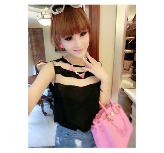 Blusa Patchwork Chiffon