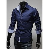 Moda Masculina cor sólida camisa #01134500