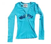 Camisa Feminina Hollister Manga Longa Verde MOD:76805 [Réplica]